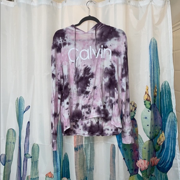 Calvin Klein Performance light weight hooded long sleeve shirt - Picture 2 of 8